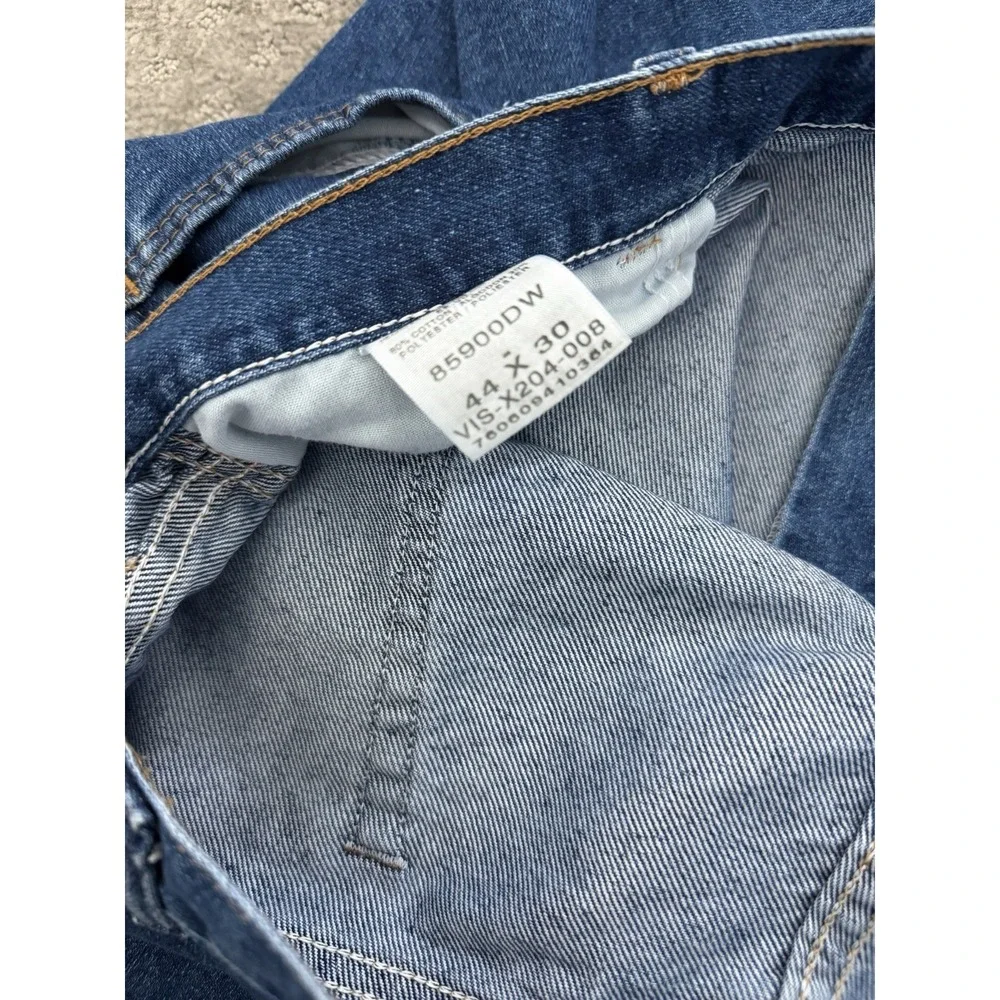 Wrangler Five Star Relaxed Fit Blue Jeans Men Stretch Zip Button 5-Pocket 44x30